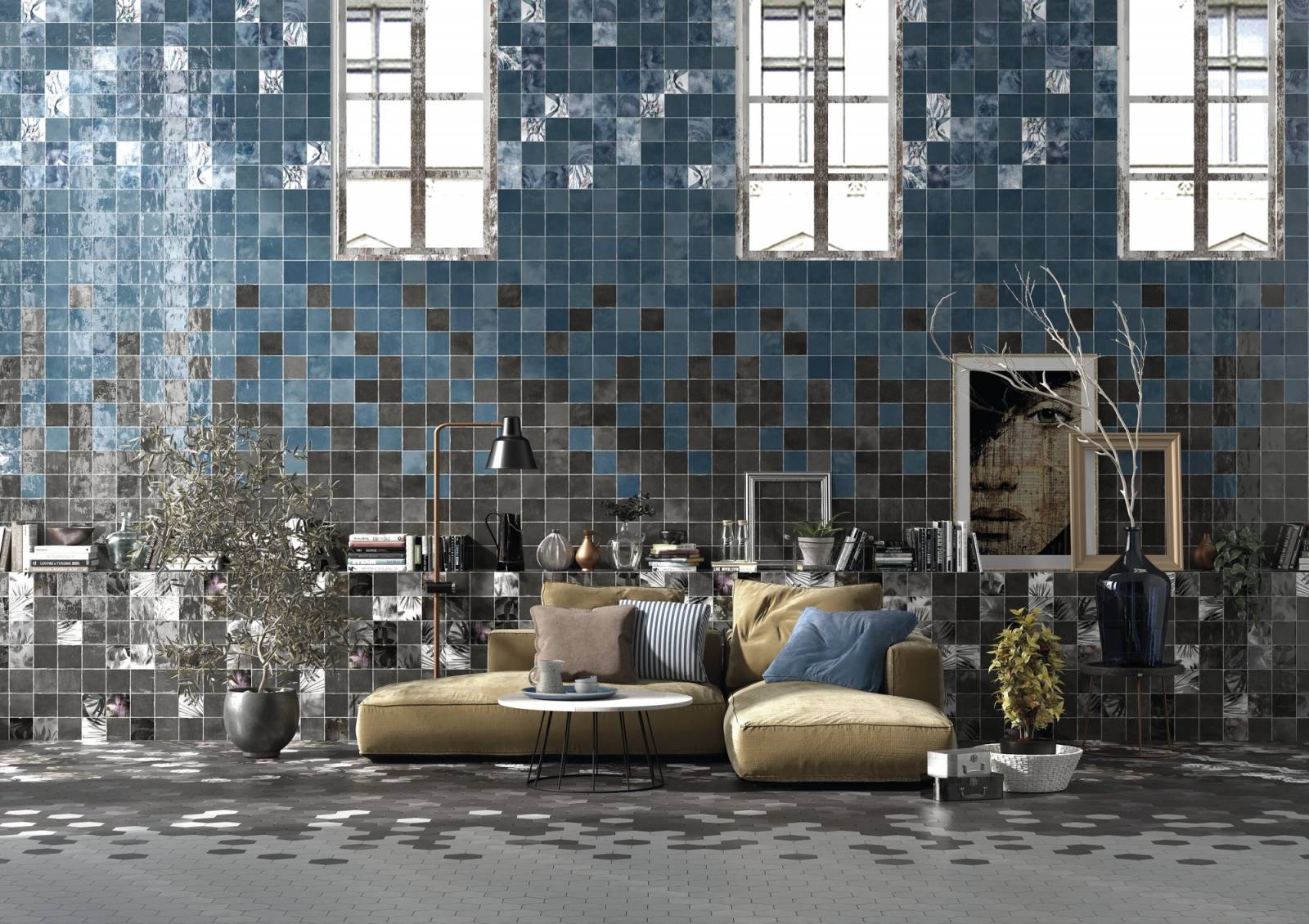 CARRELAGE ZELLIGE BLEU CARRE OU HEXAGONAL LYON 69