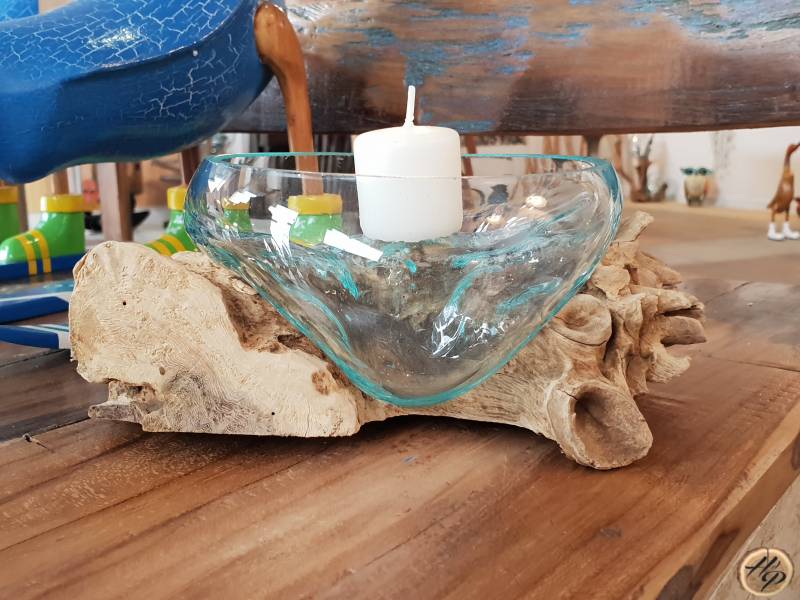 aquarium verre sur racine Teck Paris 93