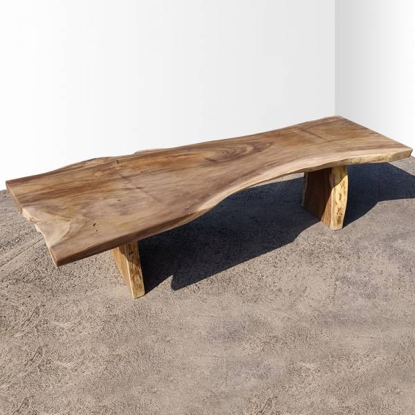 table salon bois exotique unique design décoratrice Toulouse 31