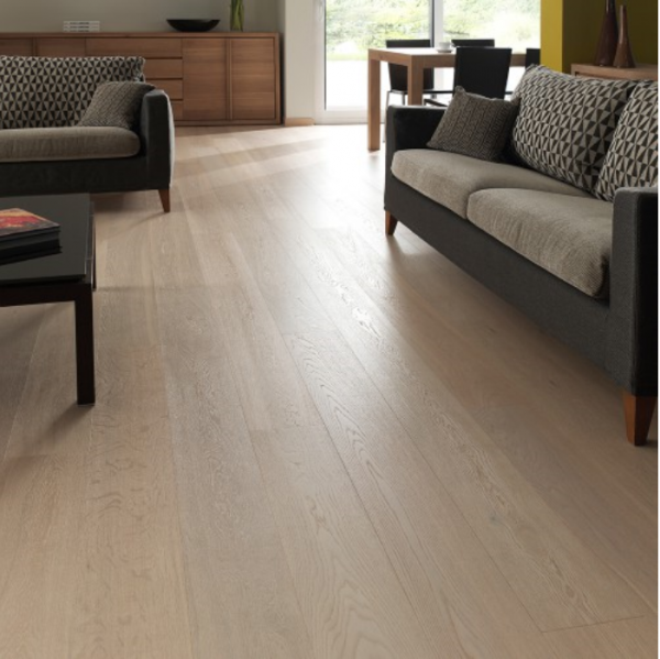PARQUET contrecollé flottant verni LAMETT NEW YORK NATURAL WHITE à Montpellier