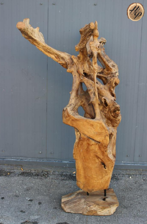 sculpture en teck pour décoration exotique commerce Lyon 69
