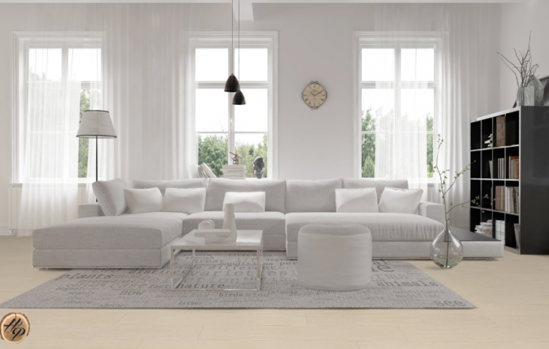 parquet clair en liège salle de bain Cotempo Ivory Paris 77