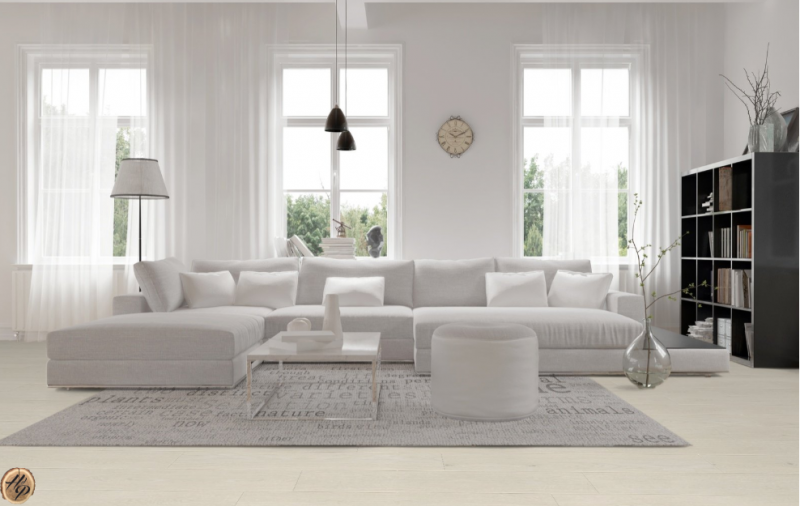 parquet liège écologique blanc énergie renouvelable décoratrices resistant à l'eau maison White Forest Auxerre 89