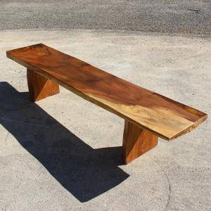BANC BOIS DE SUAR EXOTIQUE VERNIS HAUTE QUALITE bar Cannes 06