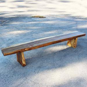 BANC UNQIUE EN BOIS DE SUAR 280 MASSIF ET ÉCOLOGIQUE paillote PARIS 75