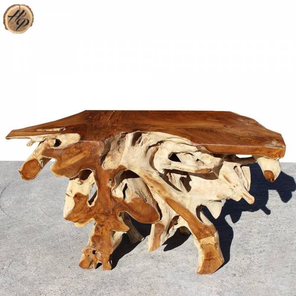 CONSOLE RACINE EN BOIS DE TECK PIECE UNIQUE décoration exotique décorateur BORDEAUX 30