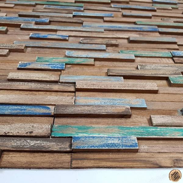 parement mural en bois de Teck La Grande Motte 34